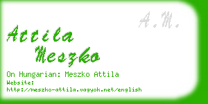 attila meszko business card